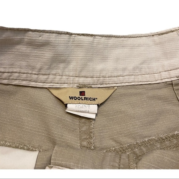 Woolrich Designer Active Khaki Cargo Shorts - Women’s 8 - Picture 3 of 4